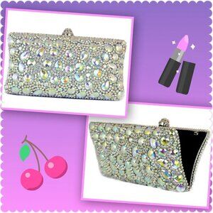 Beautiful Sparkly Diamond Clutch (Front & Back) Night Out